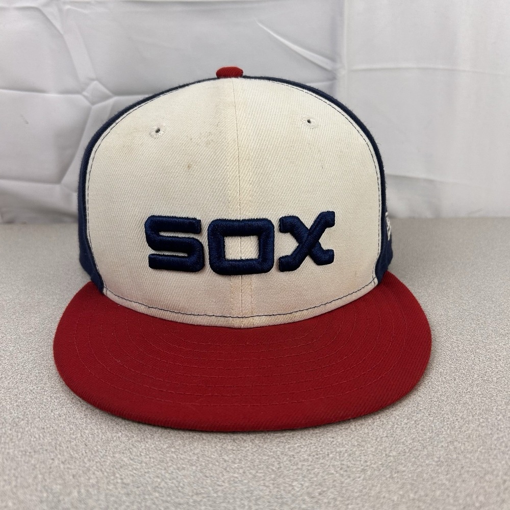 Chicago‎ White Sox Hat Retro 80s Style New Era On Field Cap USA Sz 7 1/4
